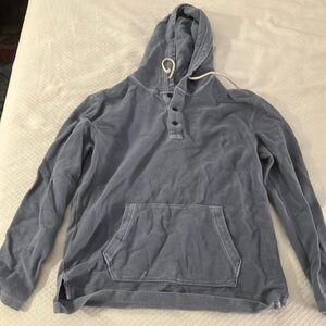 American Eagle Blue Hooded Sweater